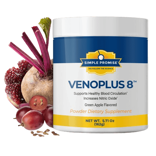 VenoPlus 8 powder supplement jar